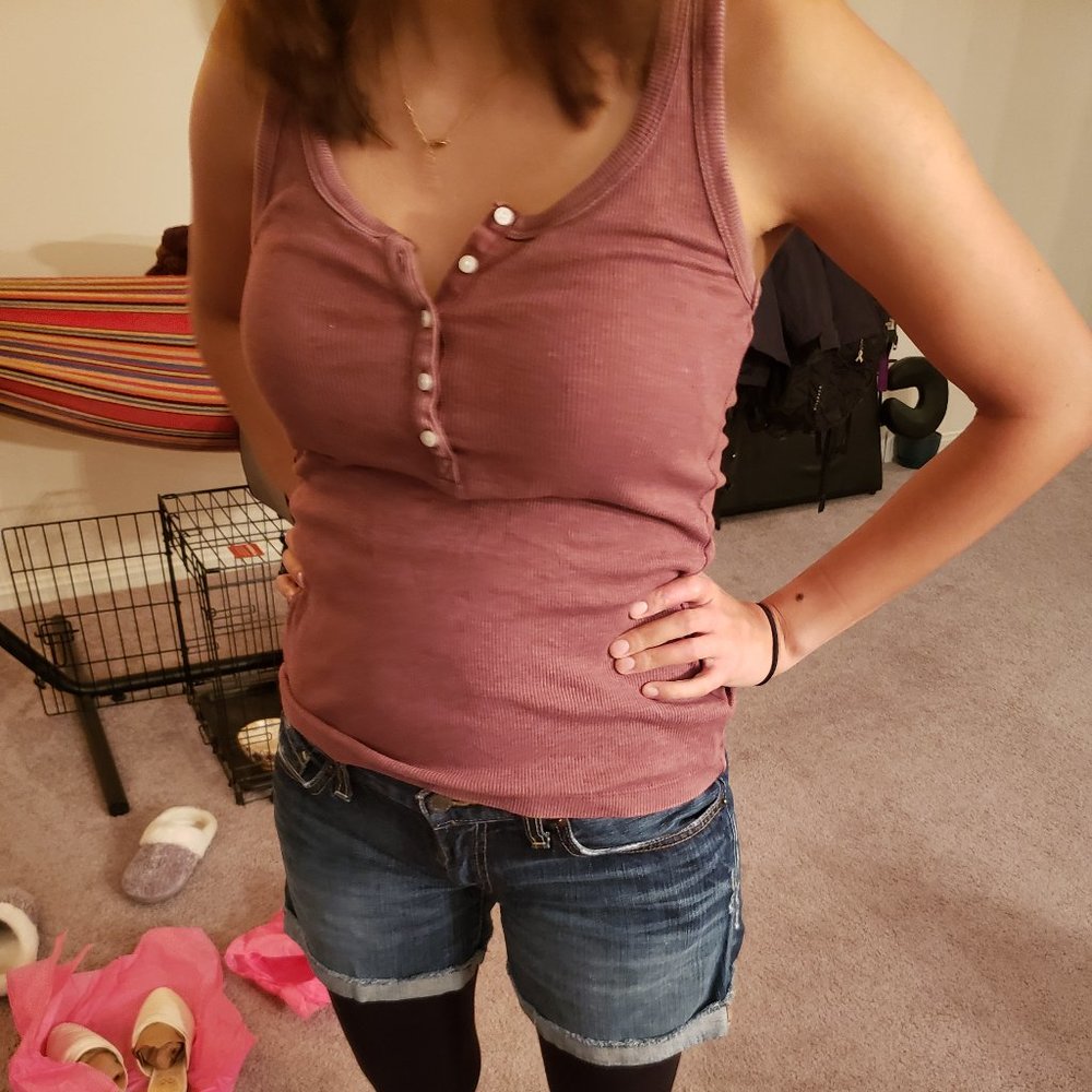 Aerie Real Soft Henley Tank 3 different colors